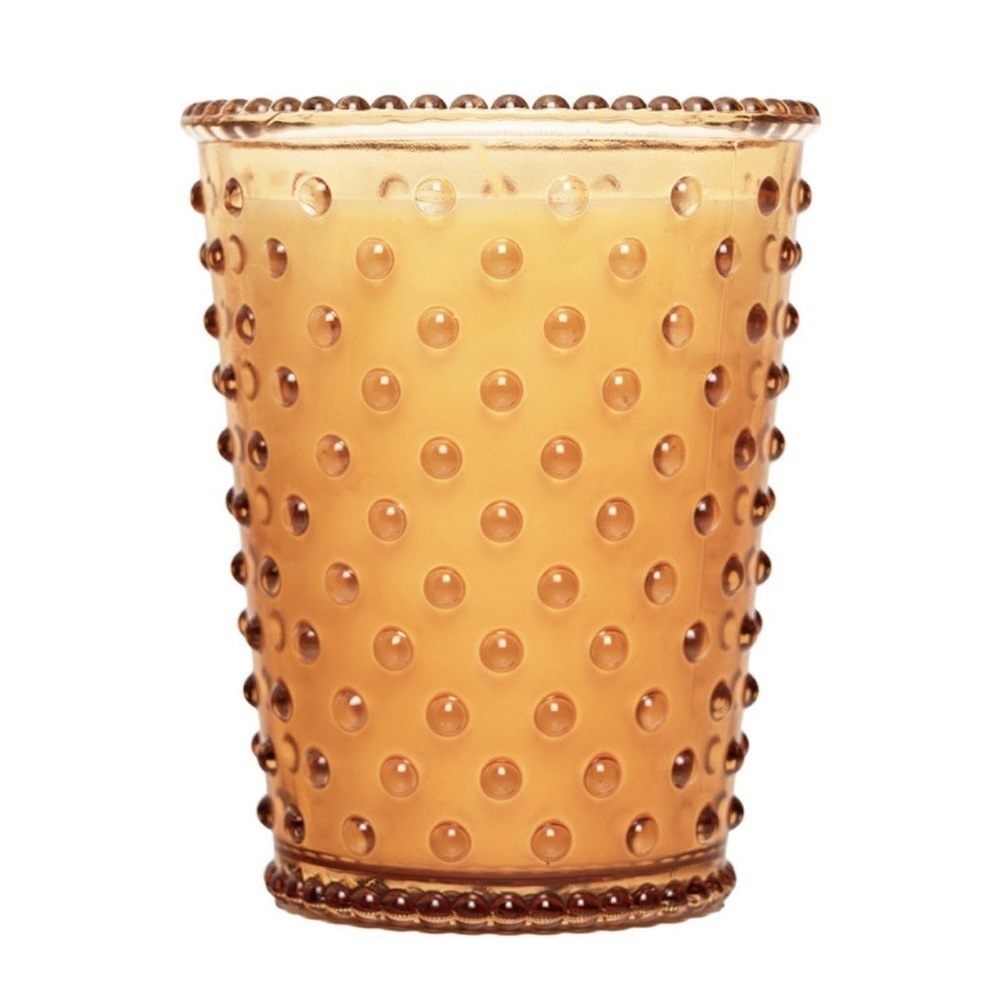 Hobnail Light Brown Glass Vase - Picture 2 of 16